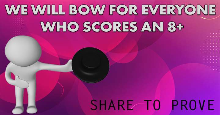 Banner for If we must bow, share your score.