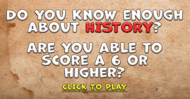 Banner for Historical Trivia Test