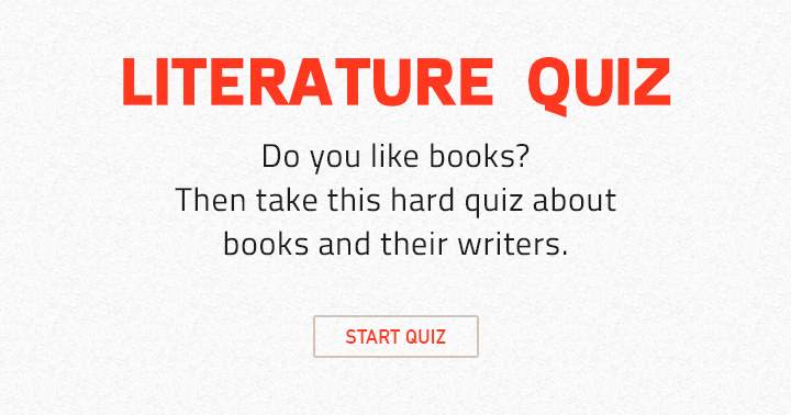 Are you a fan of books? Try this exciting quiz and share your results!