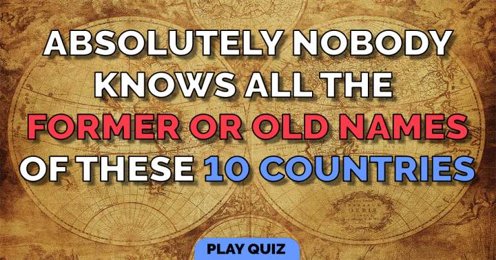 Banner for Country Names History Quiz