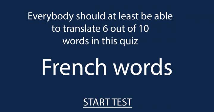 What is your level of proficiency in the French language?