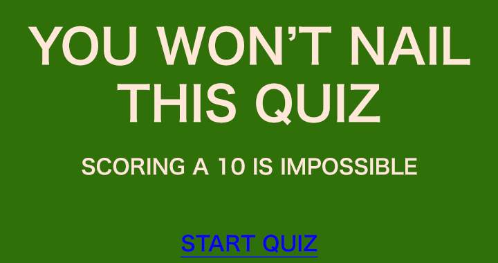 Banner for You're not going to ace this quiz!