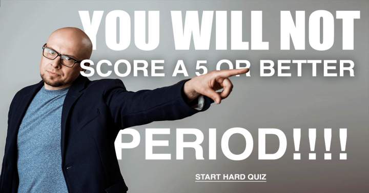 Banner for No one can beat this quiz. Full stop!