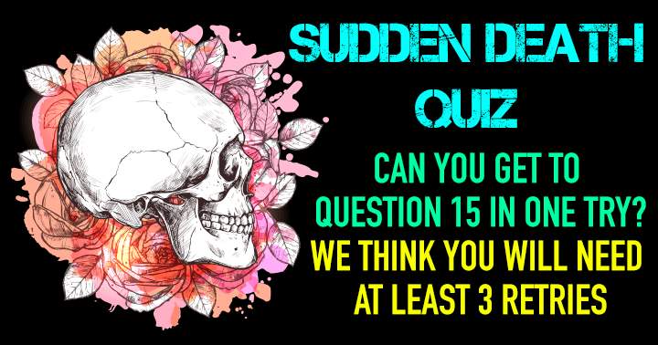 Banner for This quiz is a tough, sudden-death challenge.