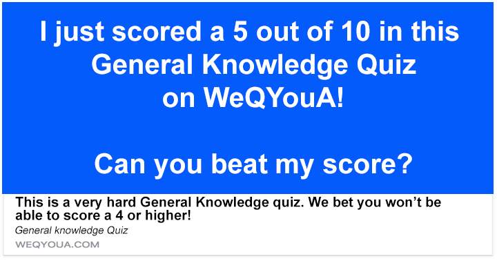 Banner for General Knowledge Quiz