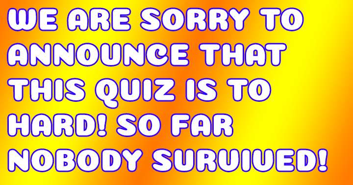 Banner for Hard Sudden Death Quiz