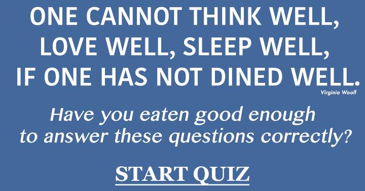 Banner for Food & Beverages Quiz