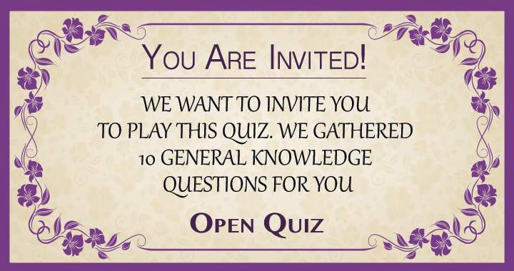 Banner for You are invited to this quiz