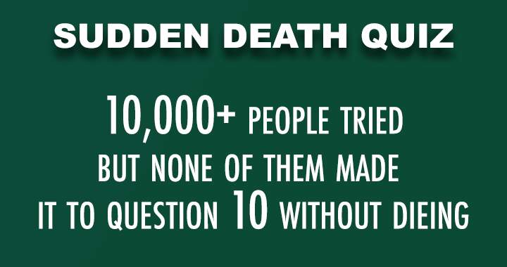 Banner for Sudden Death Quiz