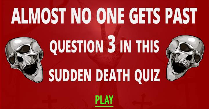 Banner for Sudden Death Quiz