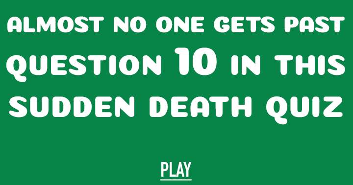 Banner for Sudden Death Quiz