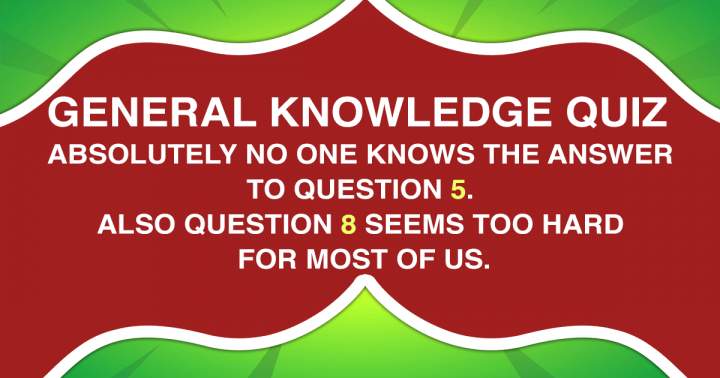 Banner for General Knowledge Quiz