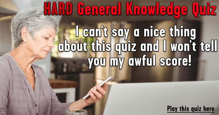 Banner for HARD General Knowledge Quiz