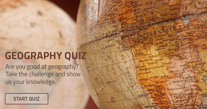 Banner for Are you good at geography? Take the challenge and show us your knowledge.