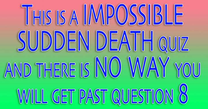 Banner for Sudden Death Quiz