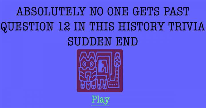 Banner for History Sudden End Quiz 