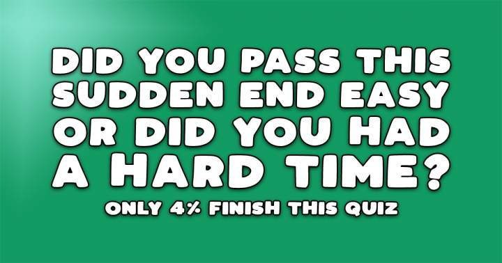 Banner for Sudden End Trivia Quiz